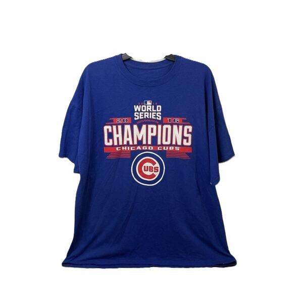 MLB Chicago Cubs 2016 World Series Champions Short Sleeve T-Shirt 2XL - Picture 2 of 7